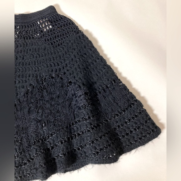 Antonia Campbell Hughes for TOPSHOP Crochet Knit Skirt Size M/10 UK - Picture 2 of 11